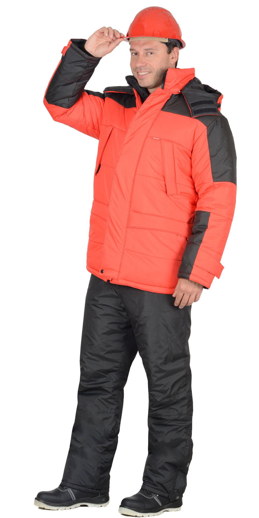 Куртка СИРИУС-ЕВРОПА зимняя (красный/черный)