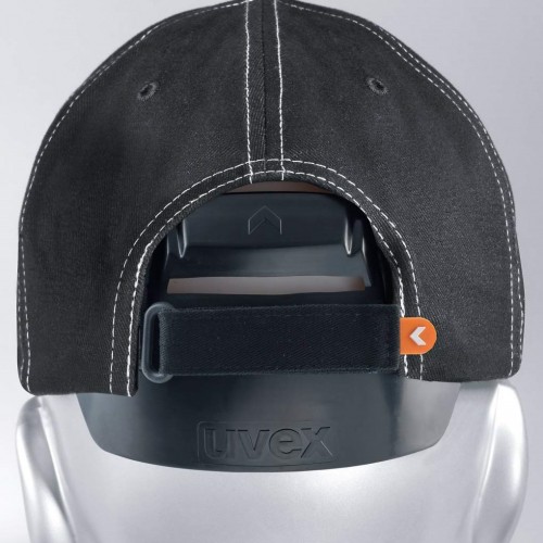 Каскетка защитная UVEX Ю-КЭП СПОРТ с длинным козырьком (черный)