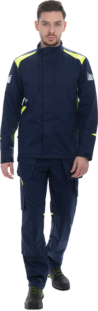 Куртка ACTIVE FLEX / АКТИВ ФЛЕКС (т.синий/флуоресцентный желтый)