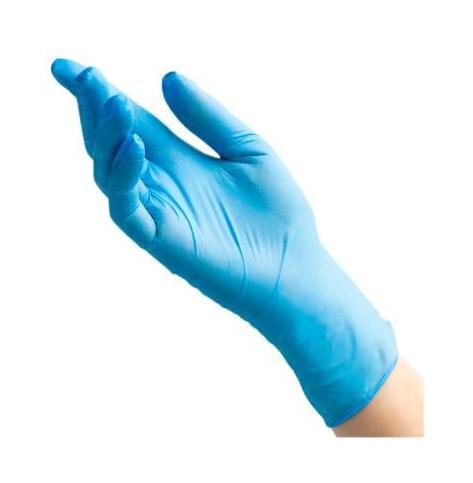 Перчатки BENOVY одноразовые нитриловые 50 пар (голубой)