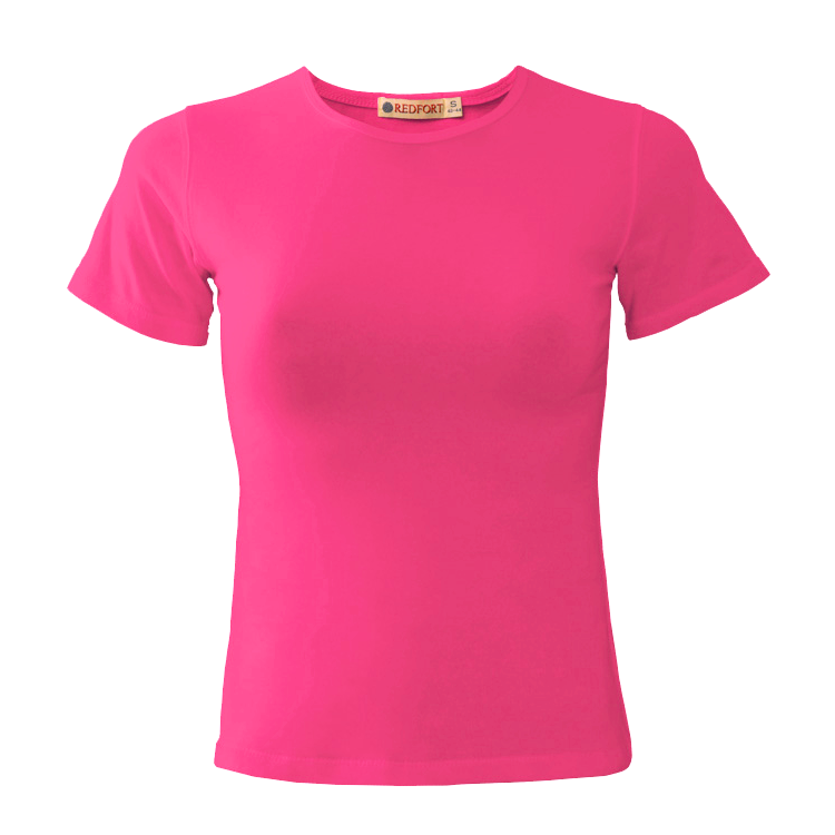Футболка REDFORT женская стрейч (розовый)