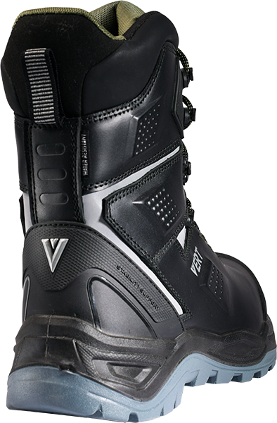 Ботинки VERT ПУ/ТПУ высокий берец кожаные с КП и КС (черный)