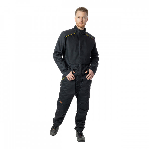Комбинезон сварщика BRODEKS FS58-02 2 класса (черный)