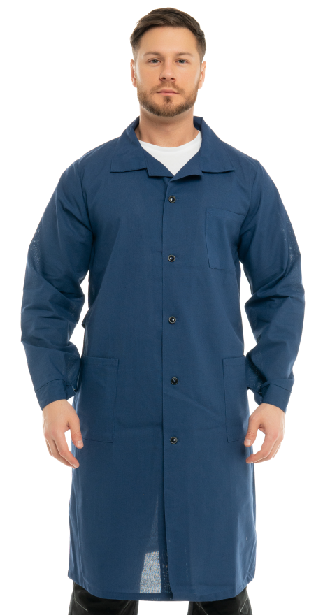 Халат ИТР бязь (синий)