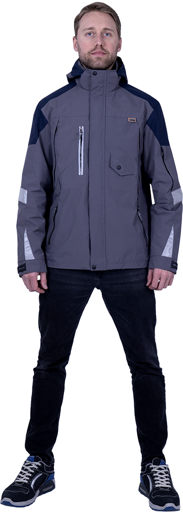 Куртка-штормовка РЕСПЕКТ (серый)