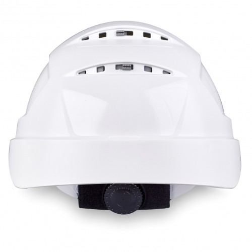 Каска защитная UVEX ФЕОС B-S-WR укороченный козырек с храповиком (белый)