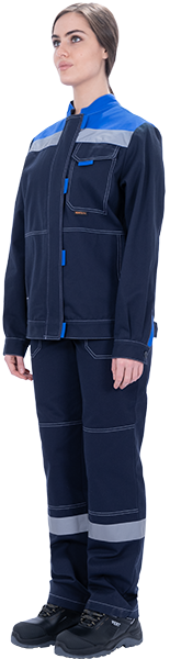 Костюм РАЦИОНАЛИЗАТОР женский с БР (синий/василек)