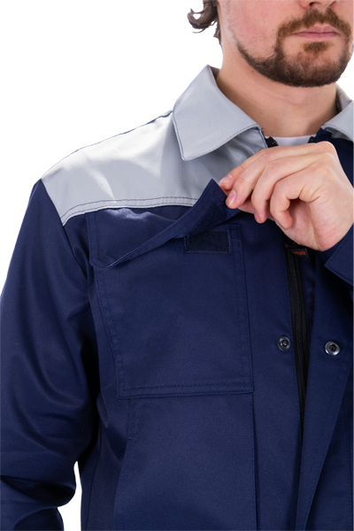 Костюм ТЕХНИК 2 с ПК (т.синий/серый)