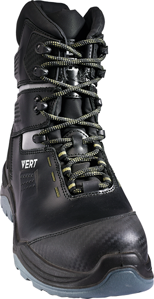 Ботинки VERT ПУ/ТПУ высокий берец нат.мех с КП и КС (черный)