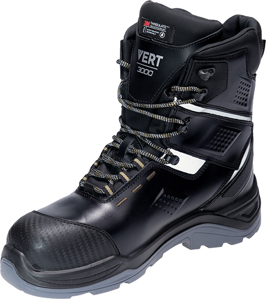 Ботинки VERT ПУ/ТПУ шерст.мех с КП и КС (черный)
