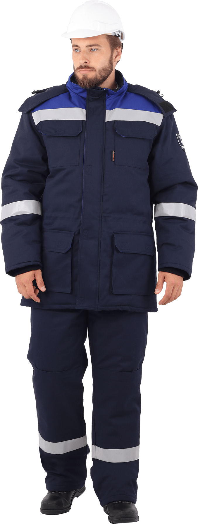 Костюм АНТИСТАТ зимний с ПК (т.синий/василёк)
