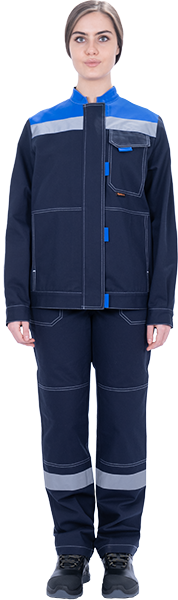Костюм РАЦИОНАЛИЗАТОР женский с БР (синий/василек)