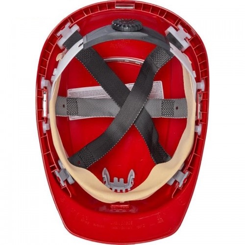 Каска защитная UVEX ФЕОС B-WR с храповиком (красный)