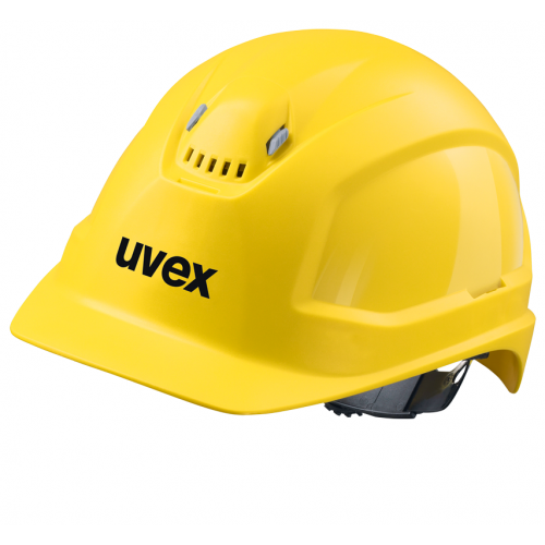 Каска защитная UVEX ФЕОС IES с храповиком (желтый)