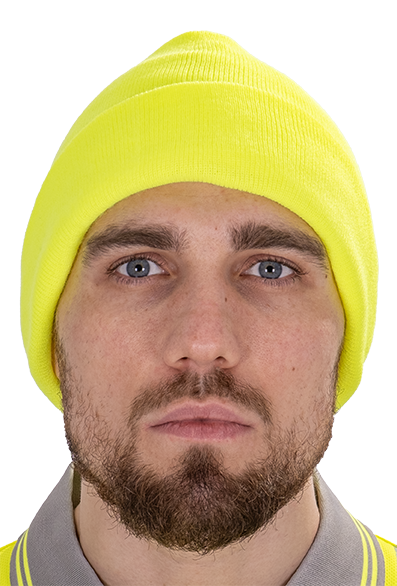 Шапка трикотажная двойная (лимонный)