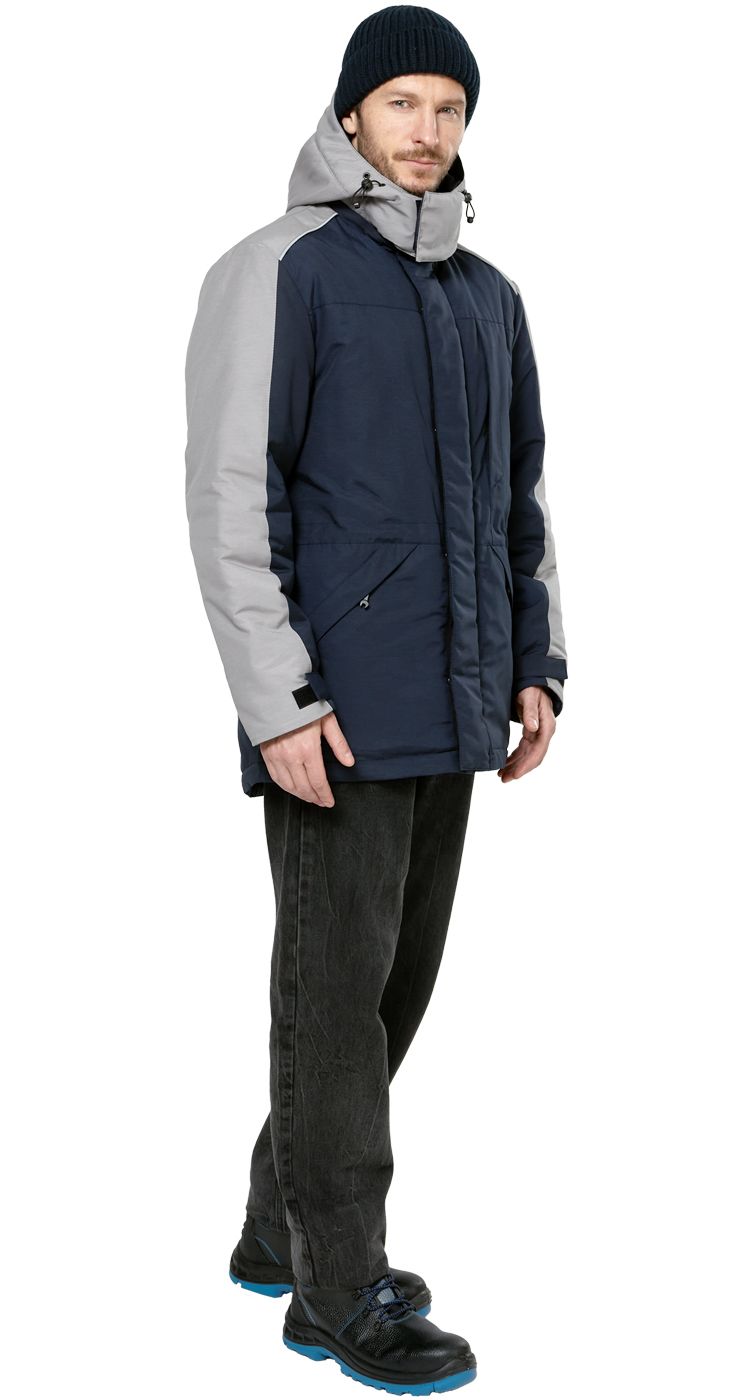 Куртка ЧЕЛЛЕНДЖЕР зимняя (синий/серый)