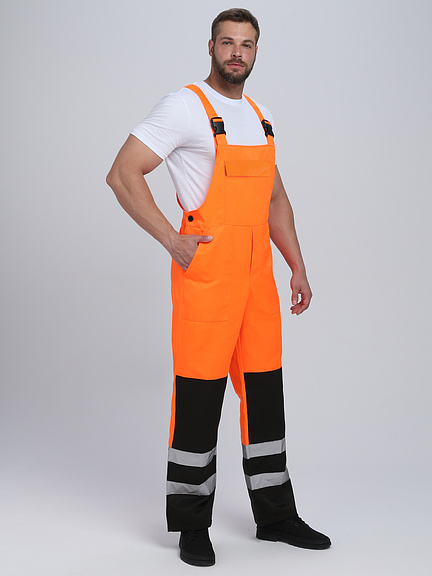 Костюм ЯРКСИОН-2 СОП К. сигнальный с ПК (оранжевый/т.синий)