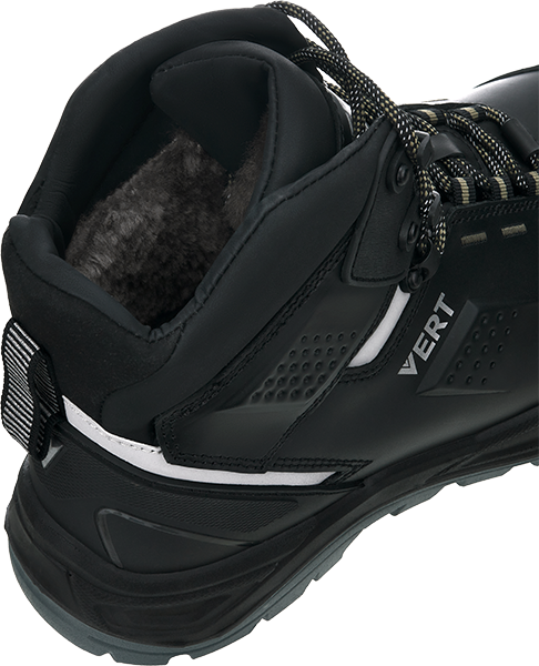 Ботинки VERT ПУ/ТПУ нат.мех с КП и КС (черный)