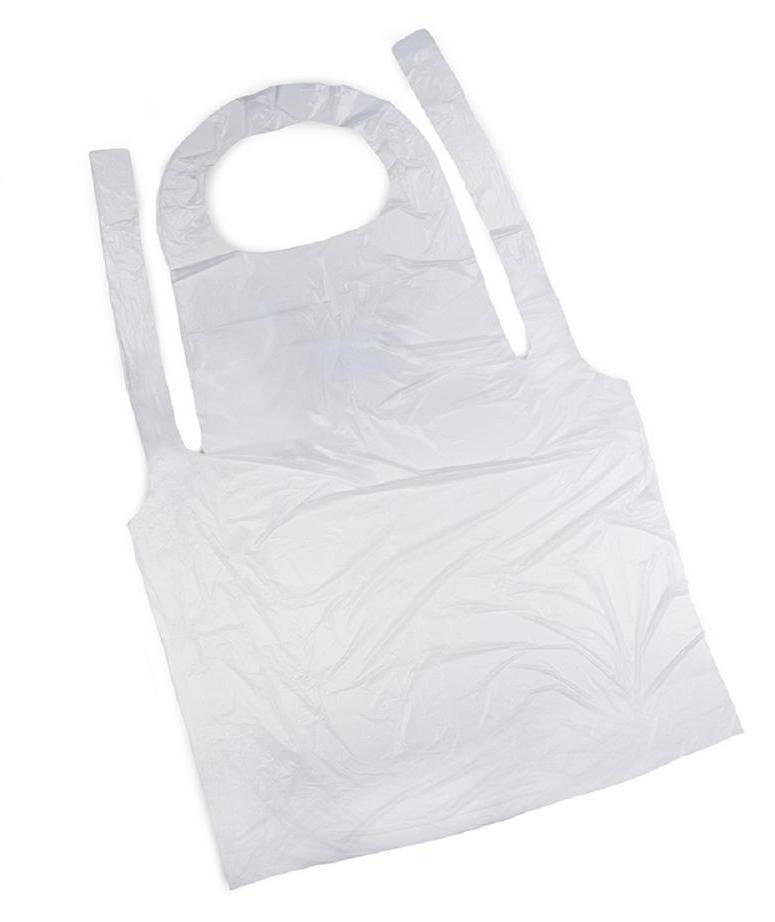 Фартук полиэтиленовый 76х120 см (белый) ОТГРУЗКА КРАТНО 1000 ШТ