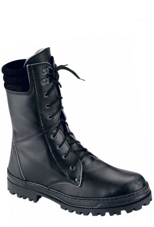 Ботинки Омон хромовые, нат. мехБот-9035 купить оптом в интернет-магазине«Юнион»