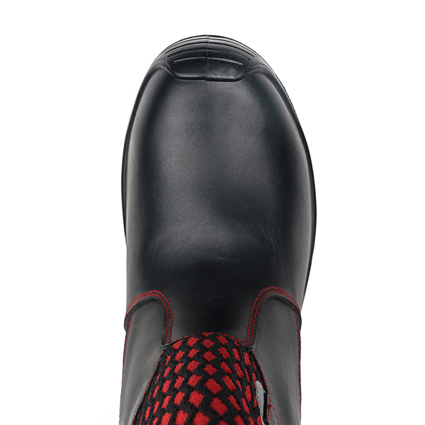 Сапоги ЛИДЕР 762-1РНМ-1 ПУ/Нитрил шерст.мех с КП (красный/черный)