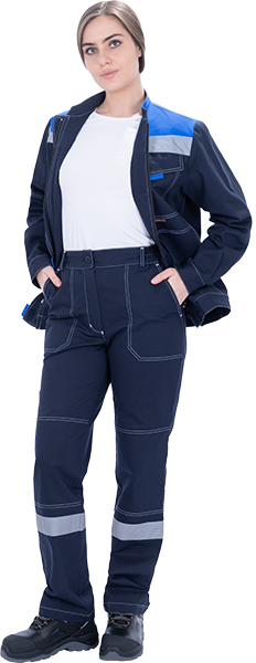 Костюм РАЦИОНАЛИЗАТОР женский с БР (синий/василек)