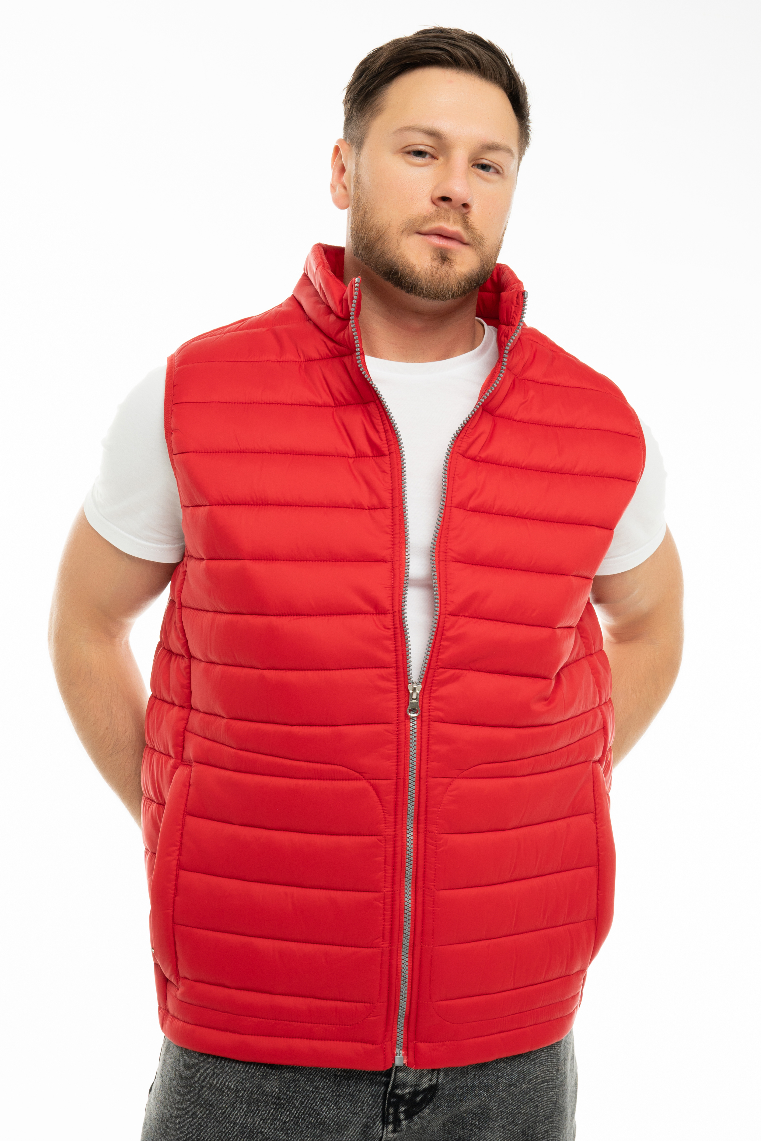 Жилет J-01 зимний (красный)