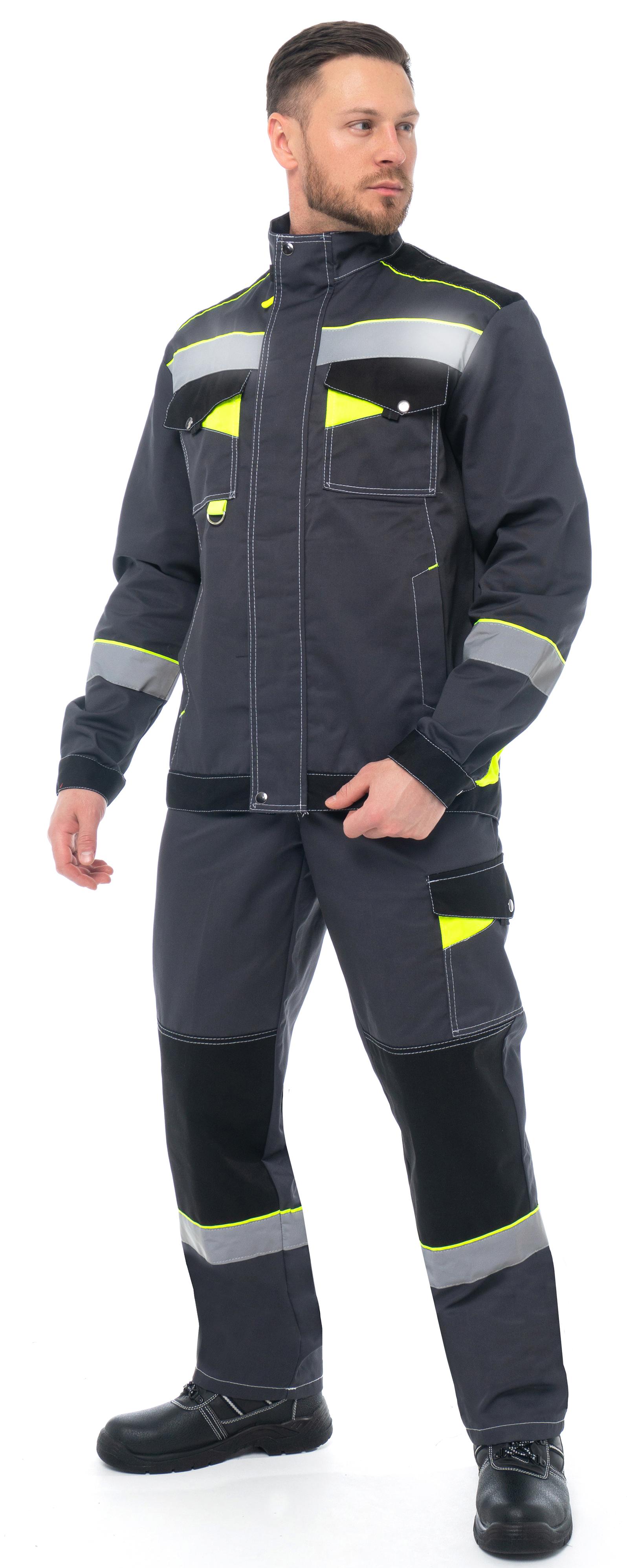 Костюм КОРВЕТ с СОП с ПК (т.серый/черный)