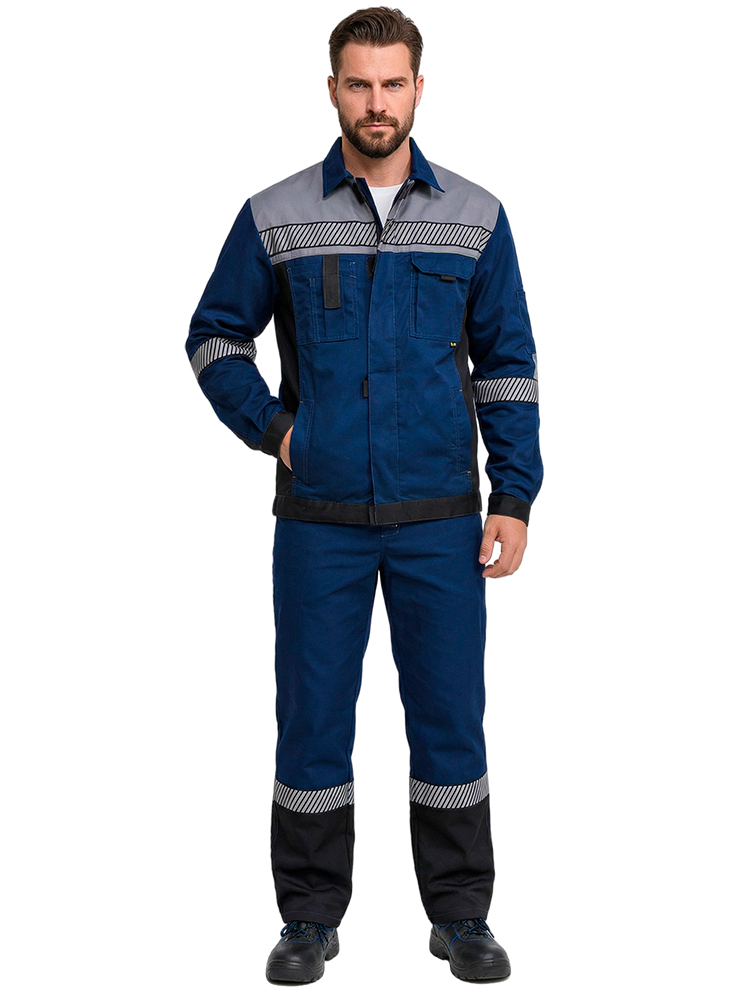 Костюм RONTA KS261 с БР (т.синий/серый/черный)