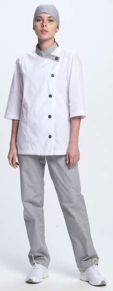 Костюм КАНДИ женский (серый/белый)