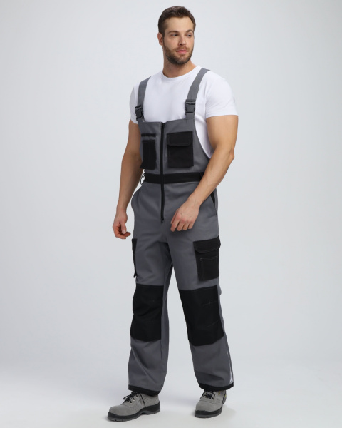 Полукомбинезон МИЛАН СН (т.серый/черный)