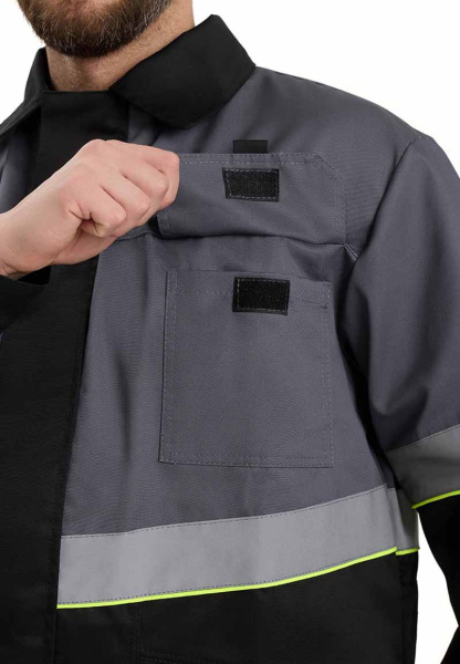 Костюм ЮЖНАЯ ШИРОТА с БР (черный/серый)