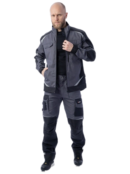 Брюки Brodeks KS 302 (серый/черный)