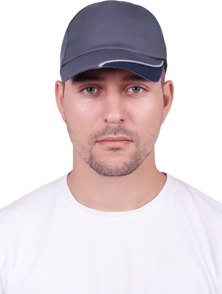 Бейсболка IFORM ИМПОРТ (серый/т.серый)