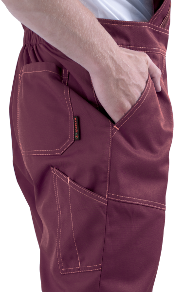 Костюм КМ-10 ЛЮКС с ПК (бордовый/желтый/черный)