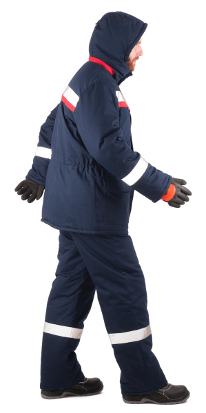 Костюм СИБИРЬ зимний с БР (т.синий/красный)