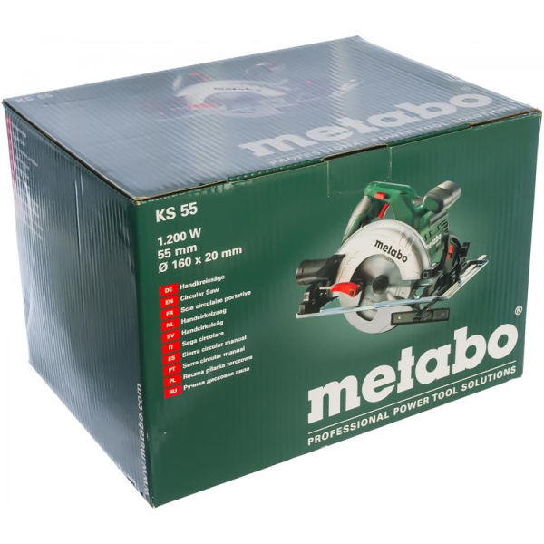 Циркулярная пила METABO KS 55 600855000 1200Вт 160мм 5600об/мин