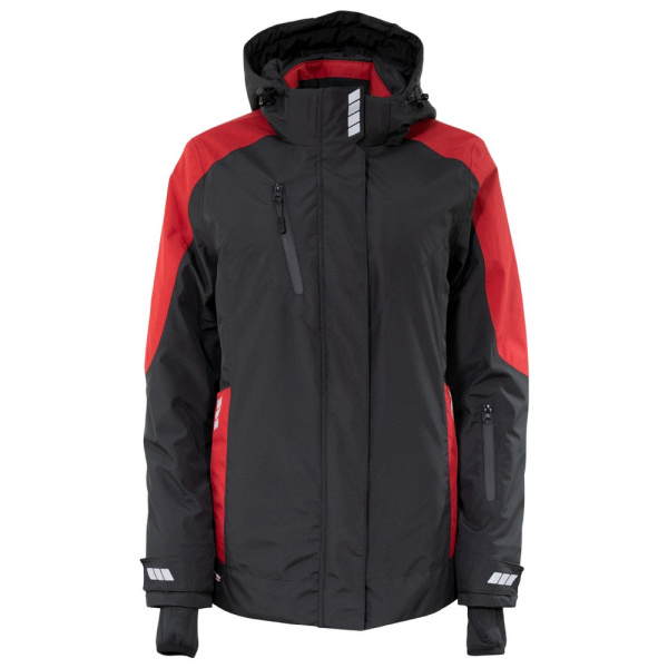 Куртка BRODEKS KW 208 женская зимняя (черный/красный)