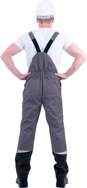 Костюм КМ-10 ЛЮКС летний с ПК (серый/красный)