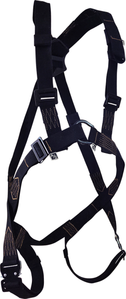 Страховочная привязь СП-02-01 (О) ФАСТ с идентификационной книжкой и спинным удлинителем (черный)