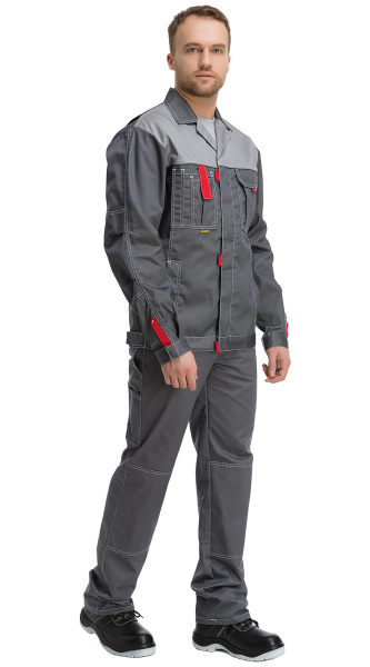 Куртка RONTA KR3080 (т.серый/св.серый)