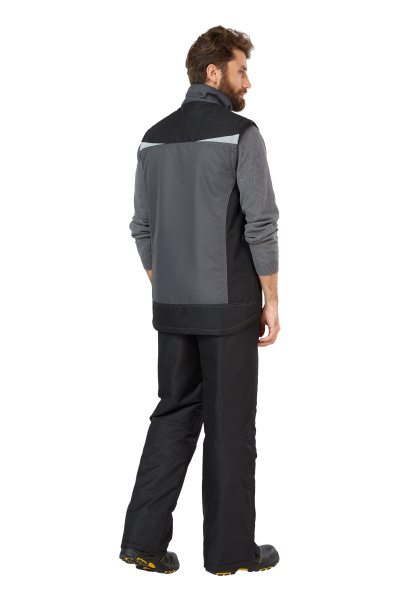 Жилет ДЭЛФ зимний (серый/черный)