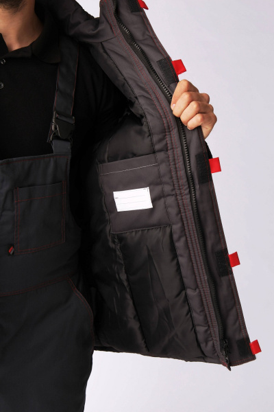 Куртка ФАВОРИТ NEW зимняя (т.серый/серый)