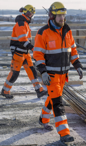 Сигнальные брюки с навесными карманами Dimex 6015