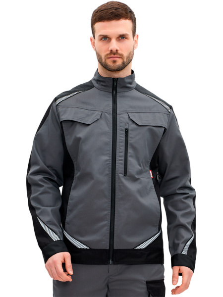 Куртка RONTA KR271 (т.серый/черный)