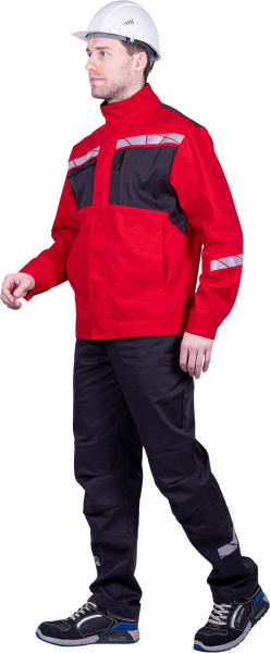 Куртка СТРОНГ (красный/серый)