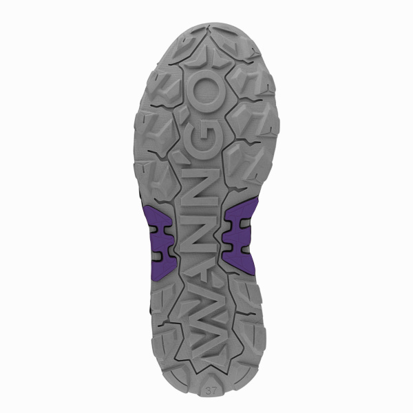 Полуботинки ЛИДЕР WG9-17-MNT-3 ПУ-Резина женские (серо-лиловый)