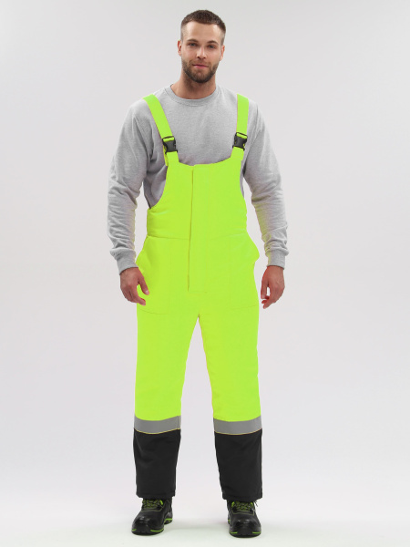 Костюм ДОРОЖНИК-С зимний с ПК (лимонный/черный)