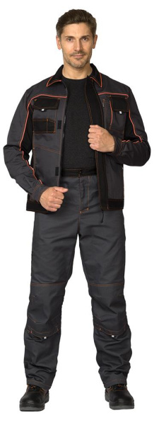 Костюм БРЕНД 1 2020 с БР (серый/чёрный)