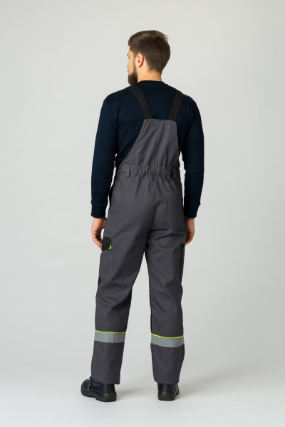 Костюм ХОВАРД/КОРВЕТ с ПК (т.серый/черный/лимонный)